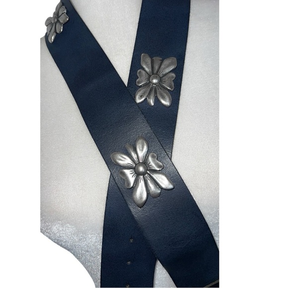 Antoniazzi Firenze Vintage Y2K Phoebe Floral Boho Chunky Statement Leather Belt main image 15